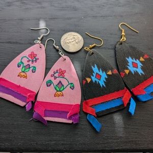 Ribbon Skirt Earrings